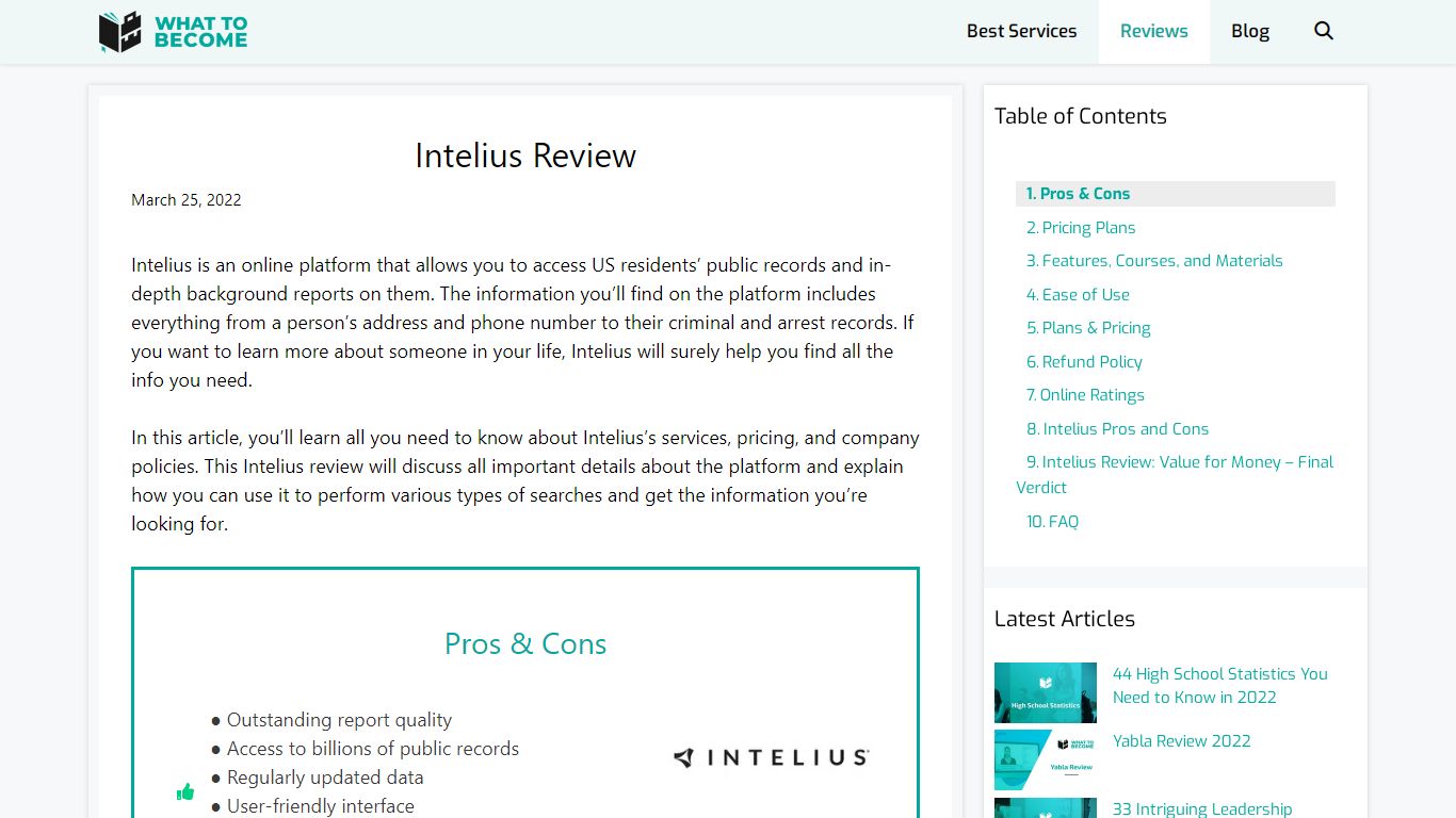 Intelius Review - What To Become